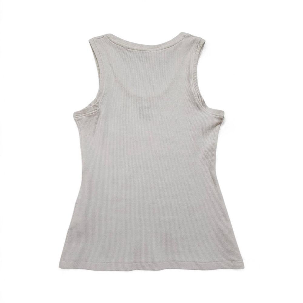 Loewe Anagram Ribbed Knit Tank Top In White Women's Size Medium - Picture 3 of 10
